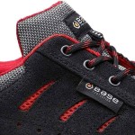 BASE Toledo S1P SRC Safety Low Shoes Black-Red Unisex - Safety Low Shoes