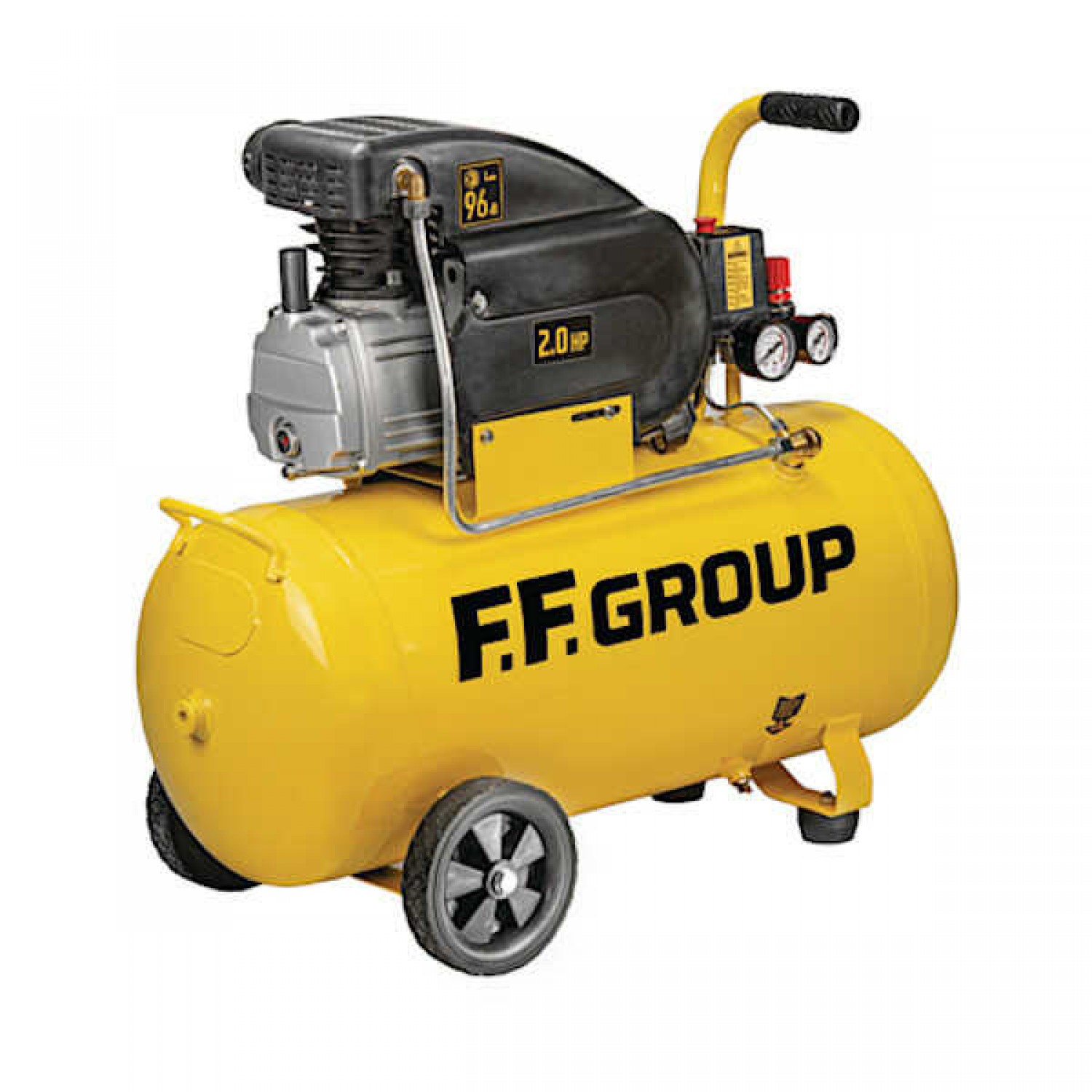 Lubricated Direct-Driven Air Compressor 1-Phase AC-D 250 EASY FF Group - Air Compressors Air Compressor AC-D 250 Easy 2hp with Tank 50lt FF Group