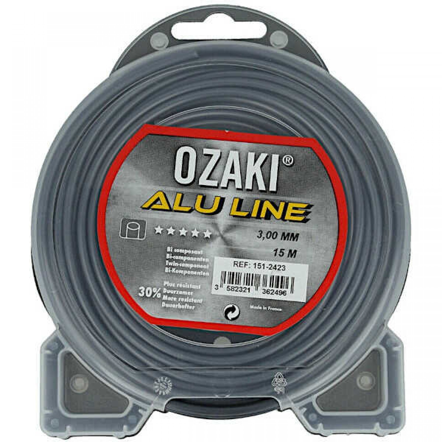 Μεσινέζα Αλουμινίου Στρογγυλή 3,0mm x 15m OZAKI - Μεσινέζες