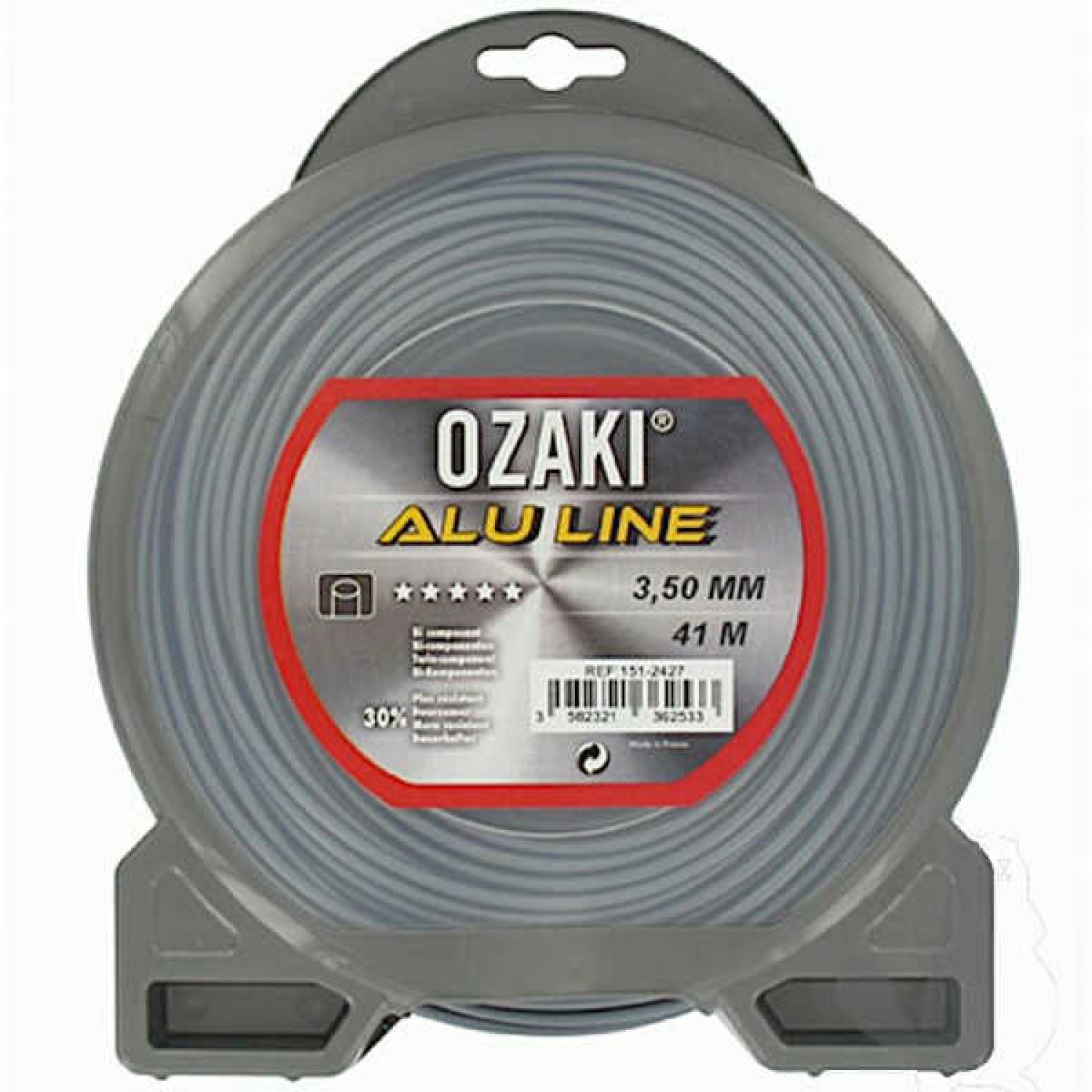 Μεσινέζα Αλουμινίου Στρογγυλή 3,5mm x 41m OZAKI - Μεσινέζες-Πετονιές Θαμνοκοπτικών Μεσινέζα Αλουμινίου Στρογγυλή 3,5mm x 41m OZAKI - Μεσινέζες