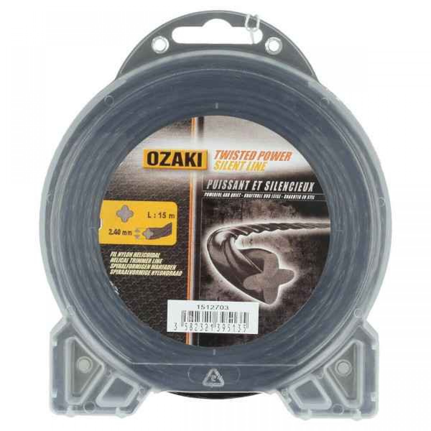 Twisted Cord 2.4mm x 15m OZAKI - Twisted Trimmer Cords