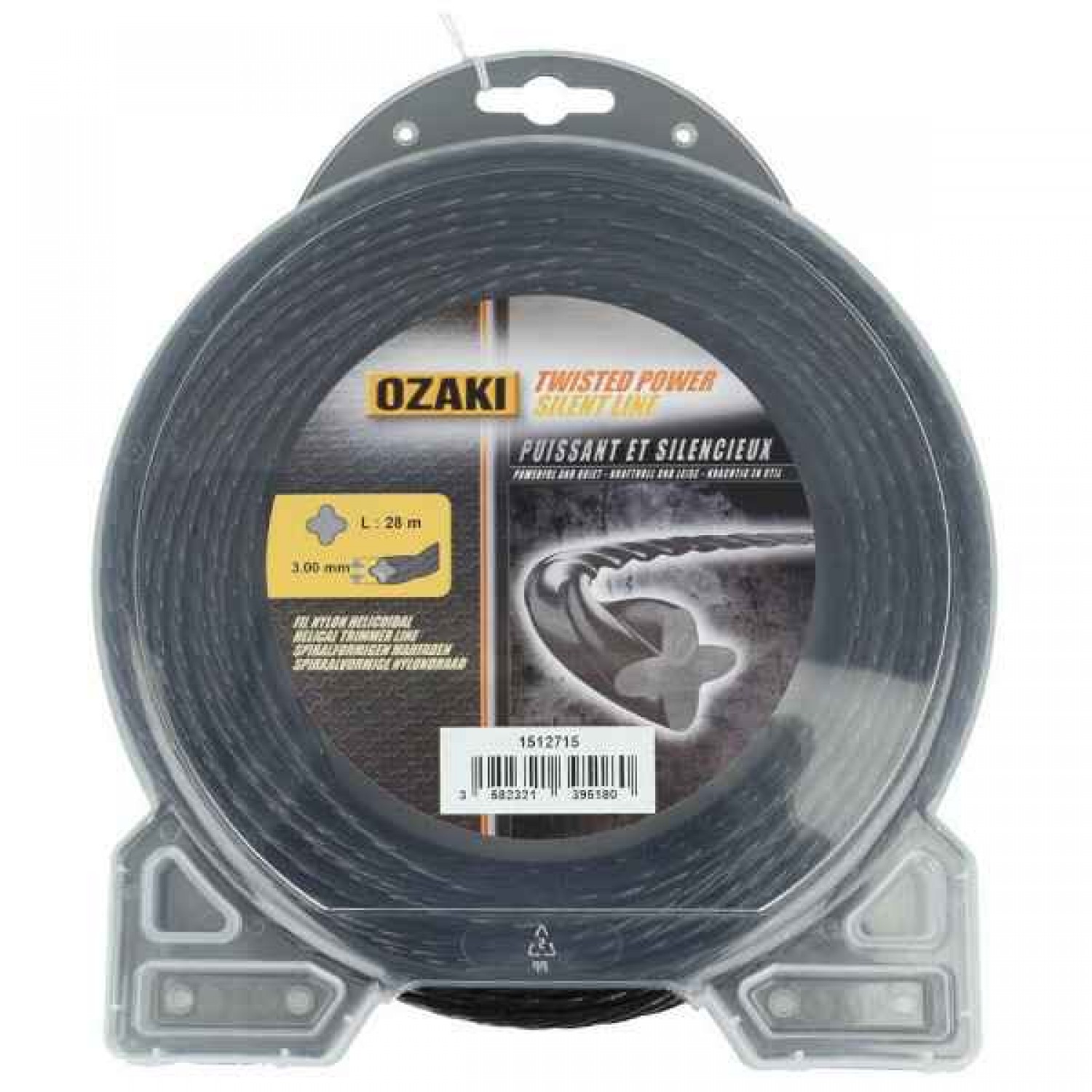 Μεσινέζα Στριφτή 3mm x 28m OZAKI Μεσινέζα Στριφτή 3mm x 28m OZAKI - Μεσινέζες Στριφτές Θαμνοκοπτικών