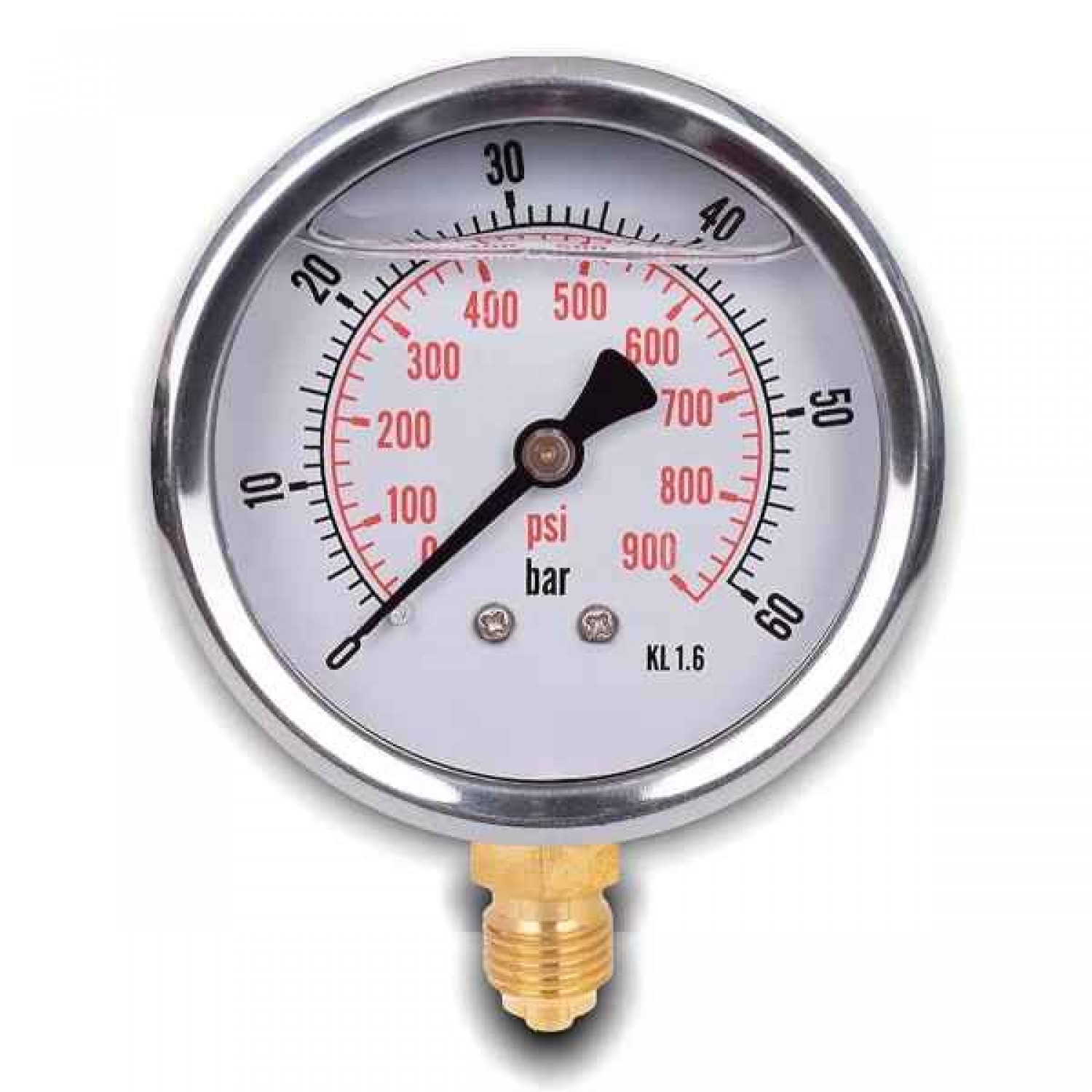 WIKA Glycerin Pressure Gauge Vertical 63mm 0-6bar G1/4' WIKA Glycerin Pressure Gauge Vertical 63mm Stainless Steel 0-6bar G1/4'' 176.1005.18 - Glycerine-Filled Manometers