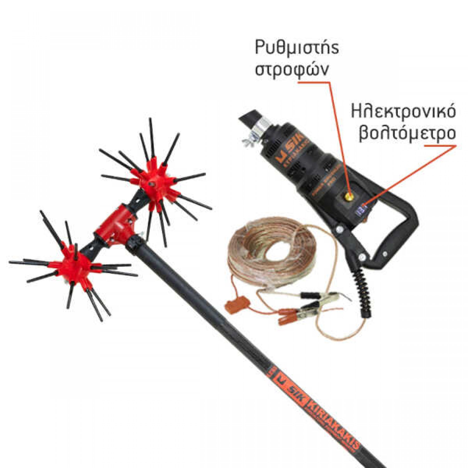Olive Harvesting Rods SIK POWER BRUSHLESS Kyiriakakis