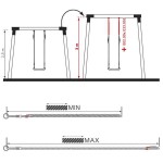 Adjustment Rope 100cm with Metal Rings & Eights KBT - Ropes for Swings
