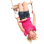 KBT Wooden Ring Trapeze With Metal Rings 58x15.8x3.5cm for Childrens - Trapeze With Rings