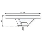 Steering Wheel Red Ø30cm and Mounting Kit for Kids KBT Steering Wheel Red Ø30cm and Mounting Kit for Kids KBT - Fantasy World for Children
