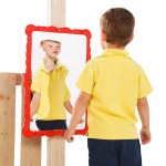 HAHA Playground Red Mirror 58.5 x 38.5 x 4cm-KBT HAHA Playground Red Mirror 58.5 x 38.5 x 4cm-KBT - Fantasy World for Children