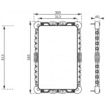 HAHA Playground Red Mirror 58.5 x 38.5 x 4cm-KBT HAHA Playground Red Mirror 58.5 x 38.5 x 4cm-KBT - Fantasy World for Children