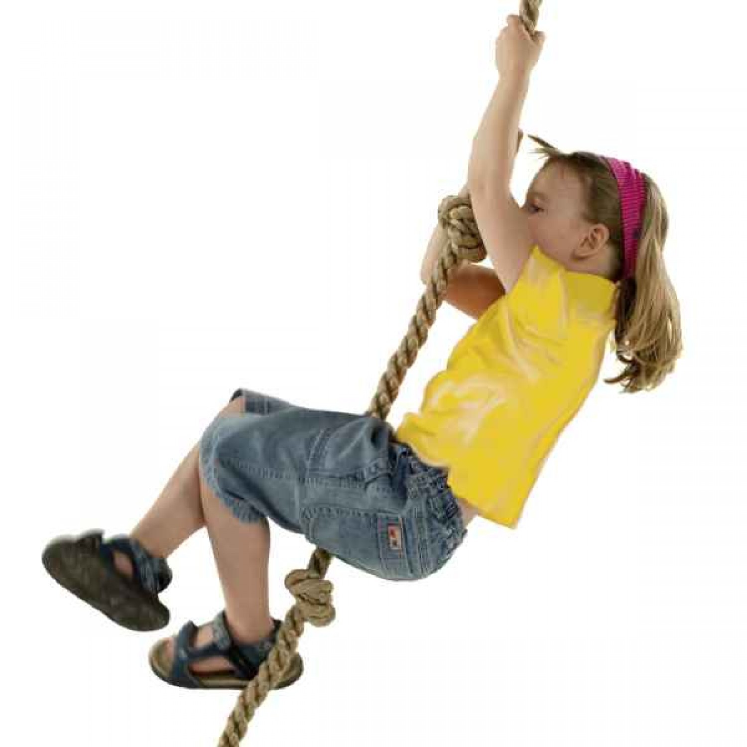 KBT Climbing Rope with Knots 200cm Ø25 for Childrens - Climbing Ropes & Cords