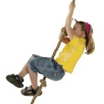 KBT Climbing Rope with Knots 200cm Ø25 for Childrens - Climbing Ropes & Cords