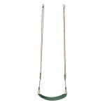KBT Flexible Wraparound Green Swing Seat for Childrens - Kids Plastic Swings