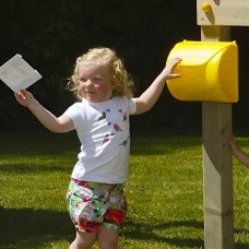 Children's Mailbox-Letter Box Yellow 25x22.6cm Toy KBT - Fantasy World for Children