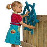 Παιδικό Πηδάλιο «Star» Τιρκουάζ-Λάιμ Ø54,1x7,2cm KBT - Παιδικά Πηδάλια Παιχνιδιού-Φαντασίας