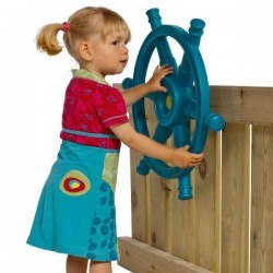 Steering Wheel Boat "Star" Turquoize-Limegreen KBT - Fantasy World for Children