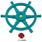 Παιδικό Πηδάλιο «Star» Τιρκουάζ-Λάιμ Ø54,1x7,2cm KBT - Παιδικά Πηδάλια Παιχνιδιού-Φαντασίας