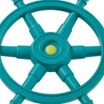 Παιδικό Πηδάλιο «Star» Τιρκουάζ-Λάιμ Ø54,1x7,2cm KBT - Παιδικά Πηδάλια Παιχνιδιού-Φαντασίας