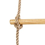 6 Climbing Steps Wooden Children's Rungs Rope Ladder - Childrens Climbing Ladders & Nets