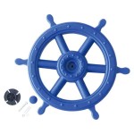 Steering Wheel Boat Blue Ø54 cm and Mounting Kit - Fantasy World for Children