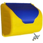 Children's Mailbox-Letter Box Yellow-Blue 14x22.6x25cm - Fantasy World for Children
