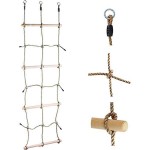 Ξύλινο Παιδικό Δίχτυ Αναρρίχησης 200cm με Ξύλινα Σκαλιά - Παιδικές Σκάλες-Δίχτυα Αναρριχήσεων-Σκαρφαλώματος