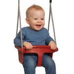 Baby Swing-Seat Basket Ergonomic Plastic 36x30x27cm-Red - Plastic Swings for Toddlers