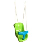 Baby Swing Seat with T-Bar Safety 28x36x42cm-Green Blue - Plastic Swings for Toddlers