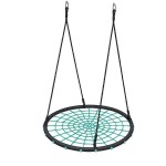 Nest Swing Ø120cm with 4-Point Suspension Black-Green - Swings for Children
