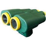 Παιδικά Κυάλια Παιχνιδιού Πράσινο-Κίτρινο 10x27x29,5cm - Παιδικά Κιάλια Παιχνιδιού-Φαντασίας