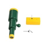 Children's Outdoor Telescope Green-Yellow 9.6x7.5x28cm - Fantasy World for Children