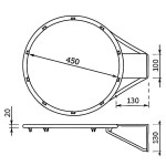 Στεφάνι Μπασκέτας Επίσημο Ø45cm για Παιδιά-Παιδική Χαρά - Άθληση Μπάσκετ Μικρών Καλαθοσφαιριστών
