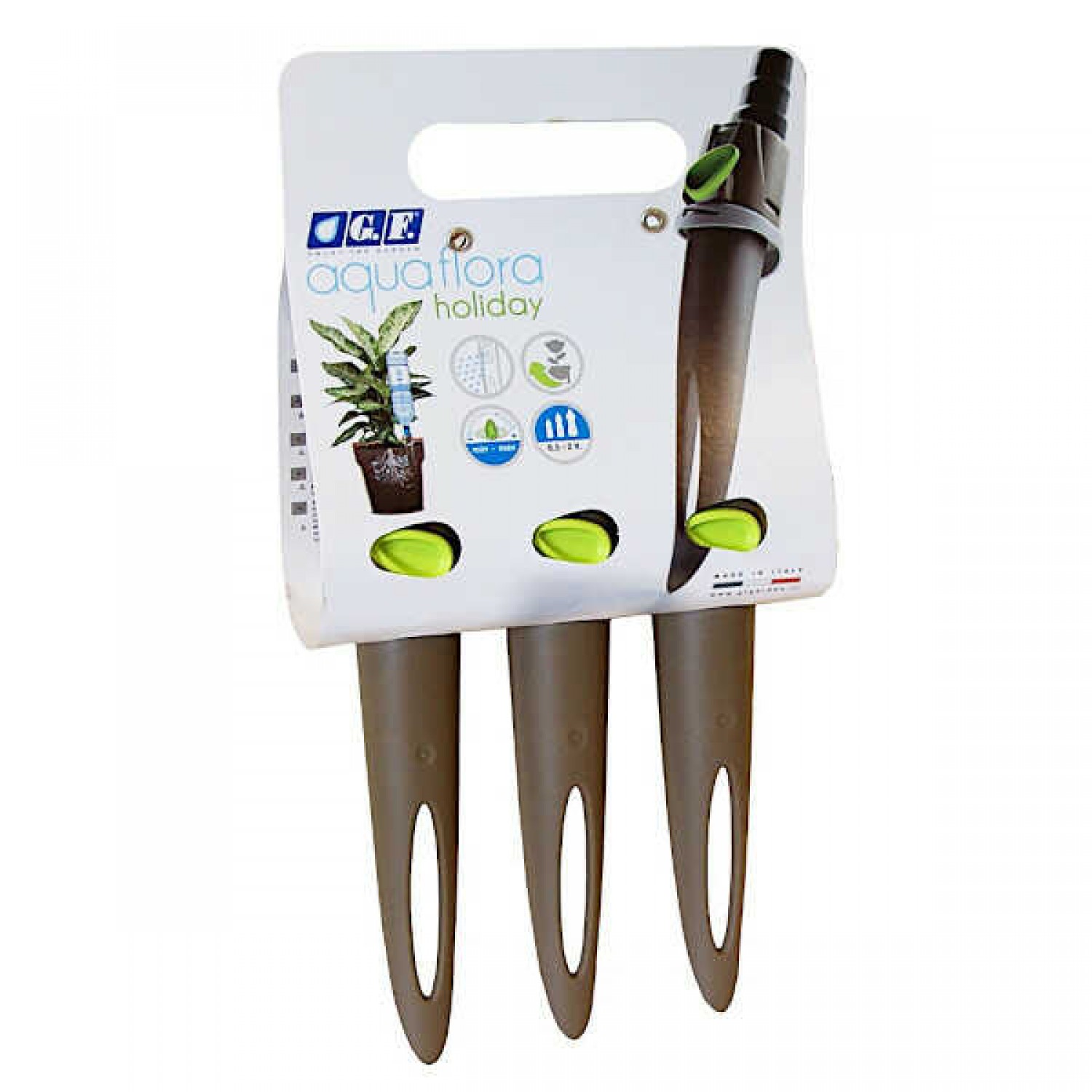 AQUAFLORA HOLIDAY TRIS Potted Plant Watering System GF8017-0087 AQUAFLORA HOLIDAY TRIS Potted Plant Watering System