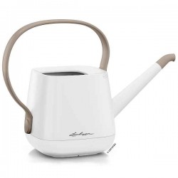 Ποτιστήρι YULA 1,7lt Λευκό-Καφέ Κήπου με Λαβή & Στόμιο Lechuza - Ποτιστήρια Πλαστικά