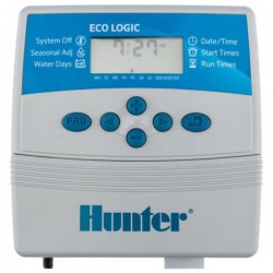 Hunter Eco Logic Προγραμματιστής Ποτίσματος Ρεύματος 4 Στάσεων Εσωτερικού Χώρου - Προγραμματιστές Hunter Eco Logic Προγραμματιστής Ποτίσματος 4 Στάσεων