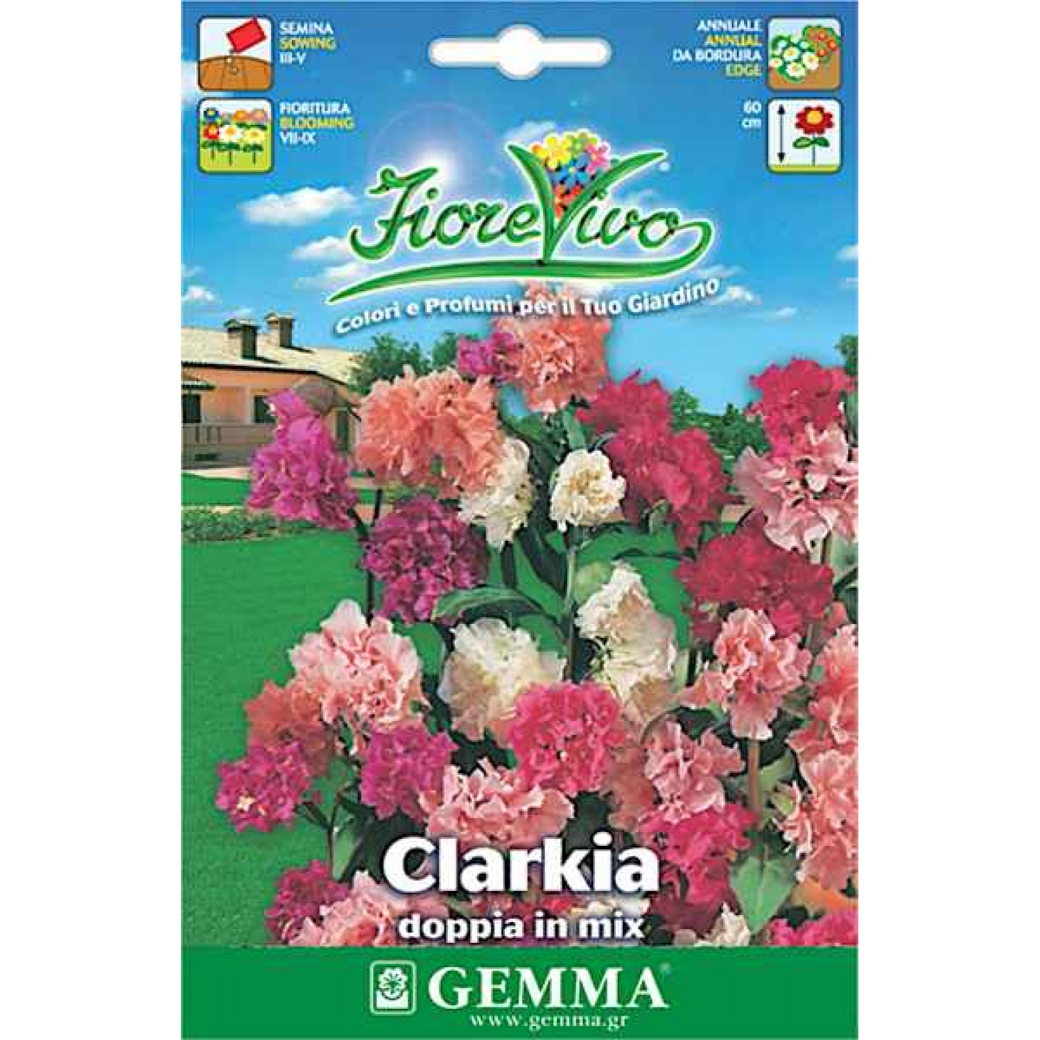 Elegant Clarkia Double Mix 1g Seeds (Clarkia elegans)