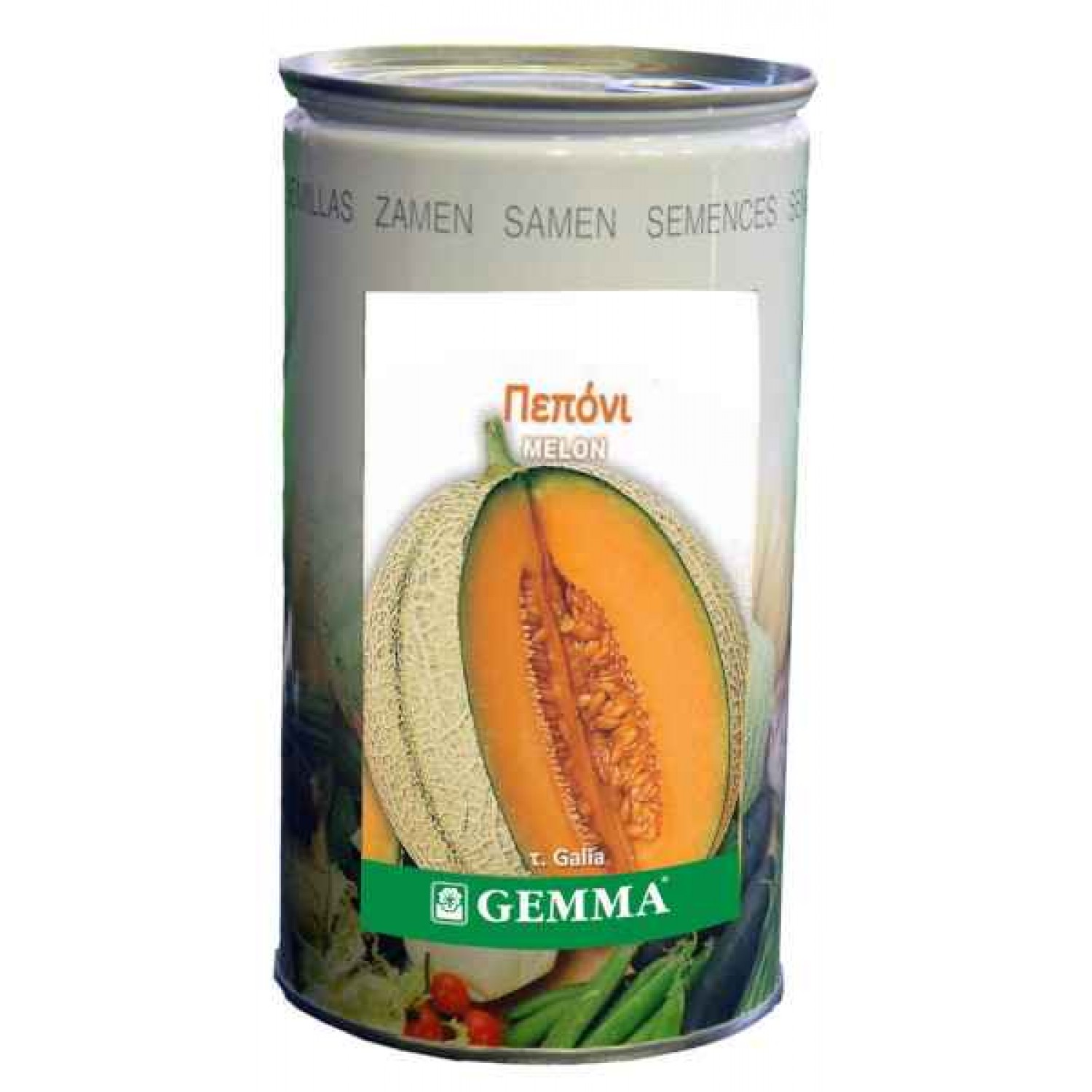 Melon Seeds Type Galia 'Retato Degli Ortolani' 0.5kg Melon Type Galia R3821C 0.5kg Canned Seeds (Cucumis melo 'Retato Degli Ortolani') - Seed for Melons