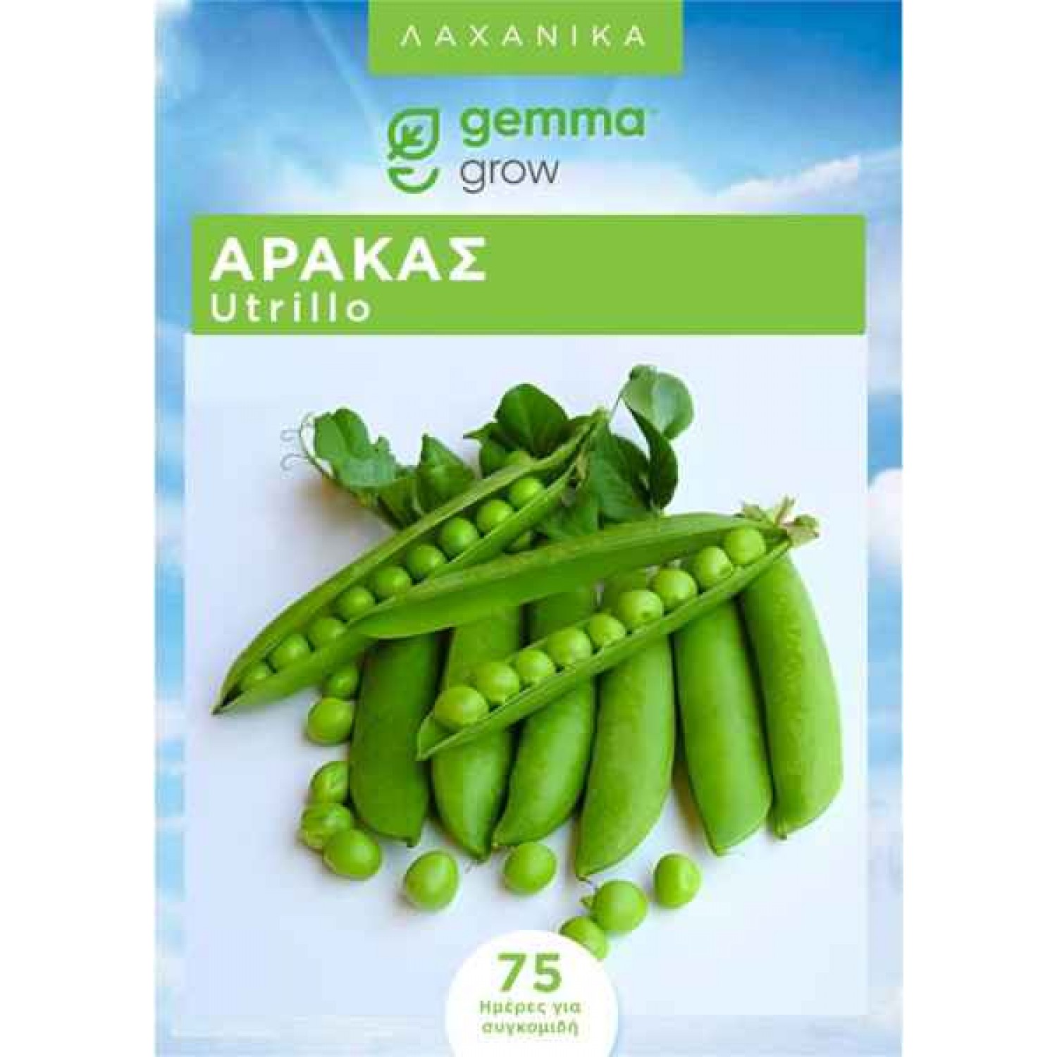 Αρακάς Utrillo Σπόροι 1kg Κουτί (Pisum sativum 'Utrillo') - Σπόρος για Αρακά