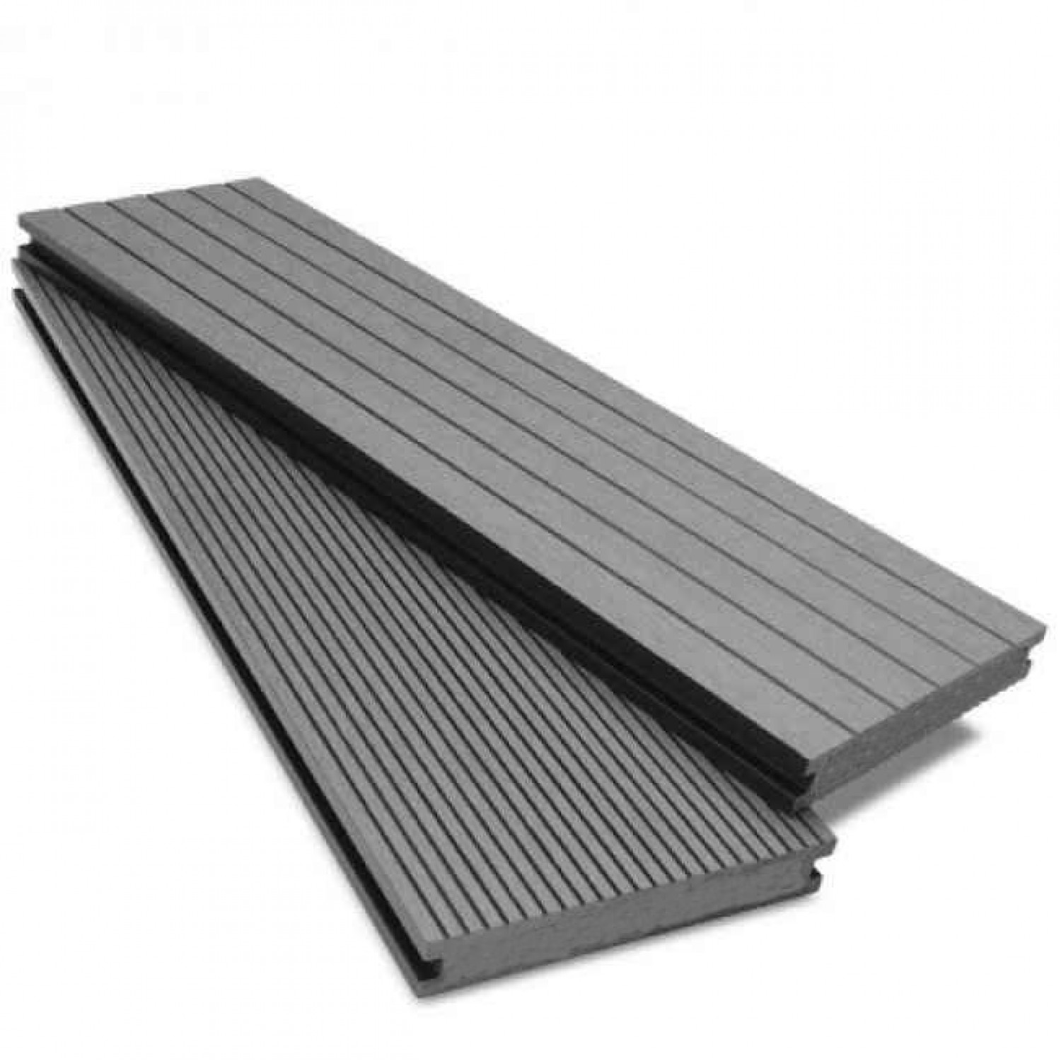 WPC Τάβλα Μασίφ 1,2x7,2x390cm Γκρι Ανοιχτό Πάτωμα - Περίφραξη | Κηπογεωργική