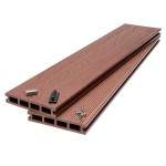 Σανίδα WPC Δαπέδου 2 Όψεων 2,5x14,6x360cm LIGHT BROWN 8040