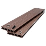 Σανίδα WPC Δαπέδου 2 Όψεων 2,5x14,6x360cm DARK BROWN 80110
