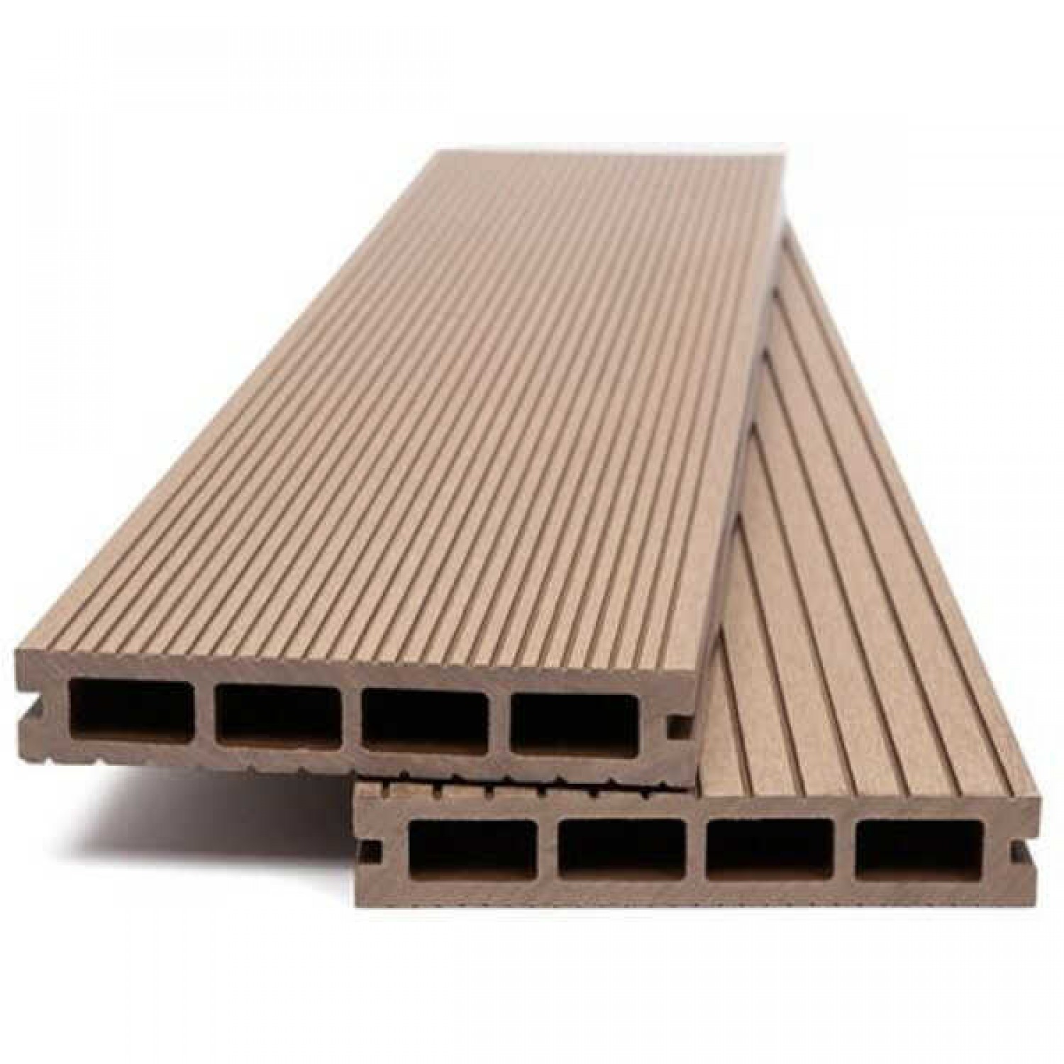 WPC Decking Board NAT 2.5x14.5x360cm Double Sided