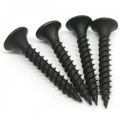 Βίδα Inox Μαύρη 4x35mm για WPC Κλιπ - Ανοξείδωτες Βίδες WPC Κλιπς Βίδα Inox Μαύρη 4x35mm για WPC Κλιπ - Ανοξείδωτη