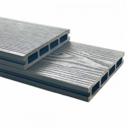 3D WPC Decking Board 2.5x15x360cm Light Grey