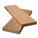 3D WPC Solid End Cover Board 1.7x9x360cm Light Brown