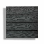 WPC Decking Tile WOOD 30x30cm Dark Grey