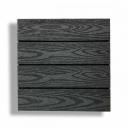 WPC Decking Tile WOOD 30x30cm Dark Grey