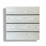 WPC Decking Tile WOOD 30x30cm White Beige