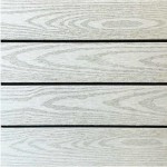 WPC Decking Tile WOOD 30x30cm White Beige
