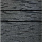 Πλακάκι DECK WPC 3D Όψη Ξύλου 30x30cm Γκρι Σκούρο