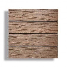 WPC Decking Tile 3D WOOD 30x30cm Brown